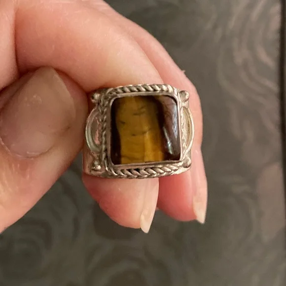 TIGER’S EYE RING - Picture 4 of 4
